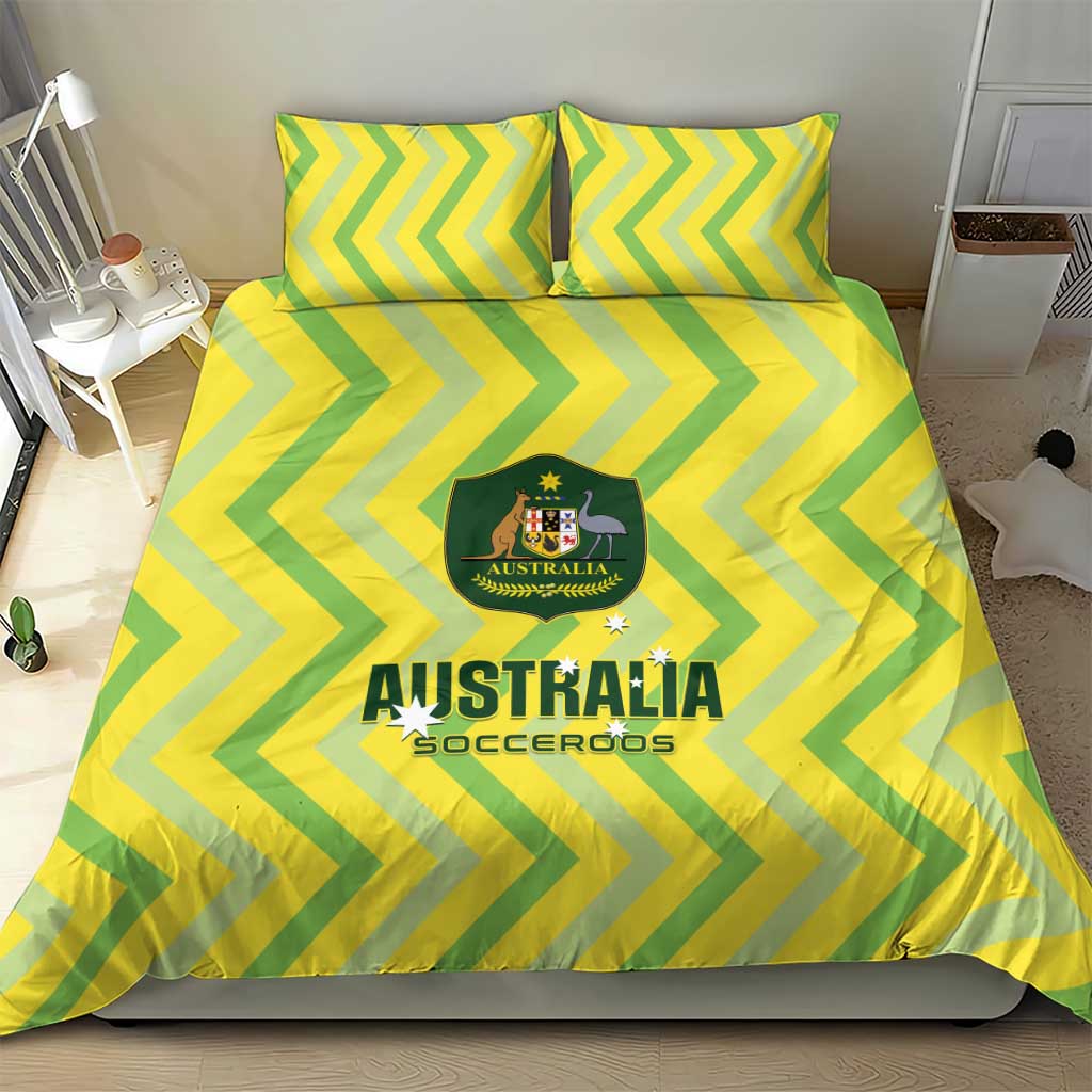 Australia Socceroos 2025 Bedding Set Forever Golden - Wonder Print Shop