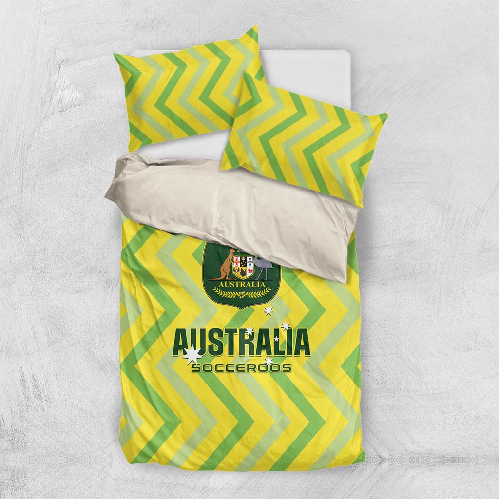 Australia Socceroos 2025 Bedding Set Forever Golden - Wonder Print Shop