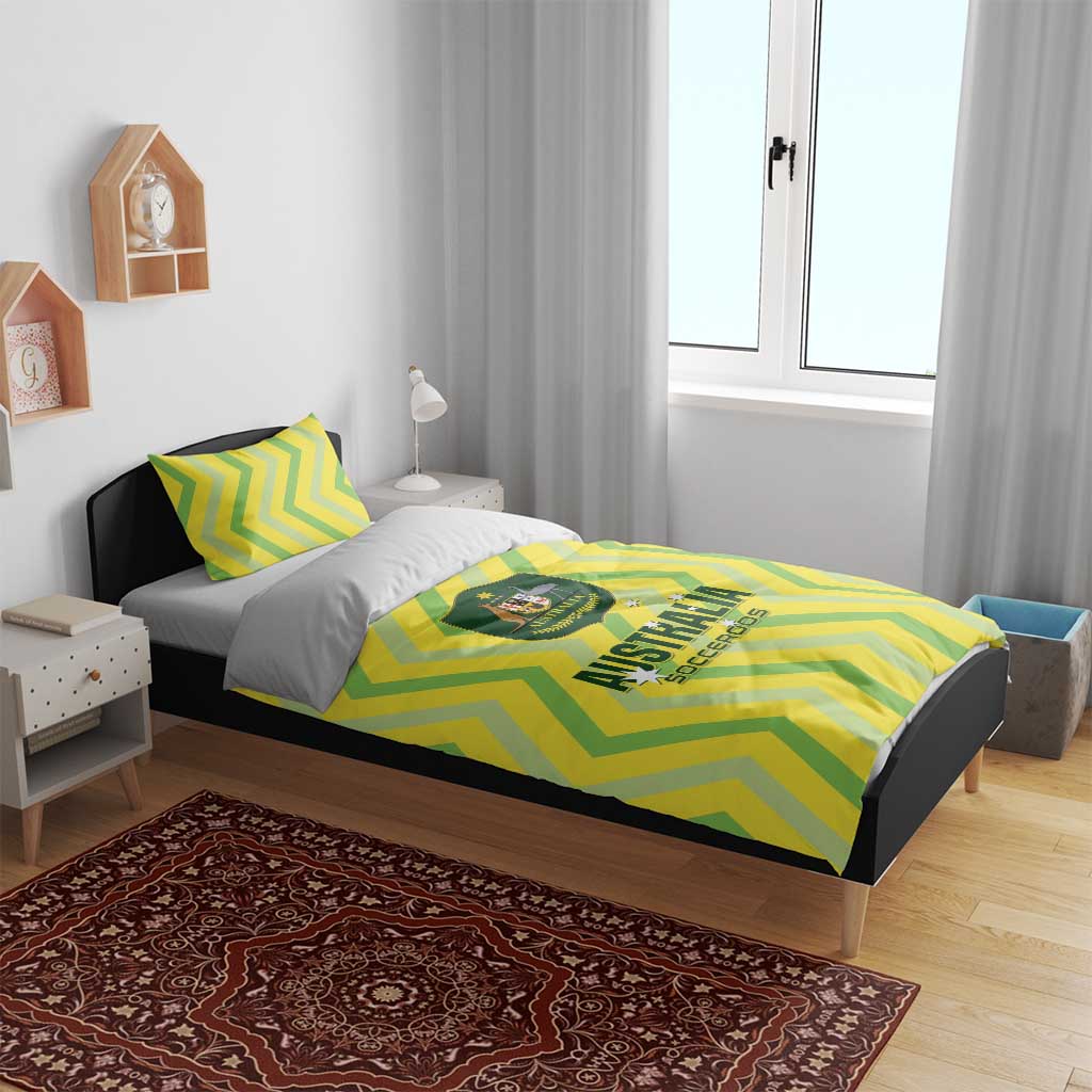 Australia Socceroos 2025 Bedding Set Forever Golden - Wonder Print Shop