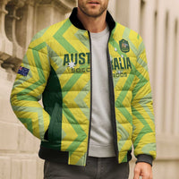 Australia Socceroos 2025 Bomber Puffer Jacket Forever Golden - Wonder Print Shop