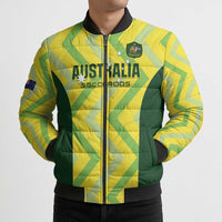 Australia Socceroos 2025 Bomber Puffer Jacket Forever Golden - Wonder Print Shop