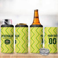 Australia Socceroos 2025 4 in 1 Can Cooler Tumbler Forever Golden - Wonder Print Shop