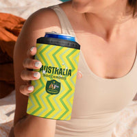 Australia Socceroos 2025 4 in 1 Can Cooler Tumbler Forever Golden - Wonder Print Shop