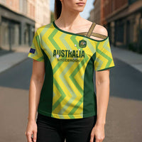 Australia Socceroos 2025 Cross Shoulder Shirt Forever Golden - Wonder Print Shop