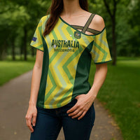 Australia Socceroos 2025 Cross Shoulder Shirt Forever Golden - Wonder Print Shop