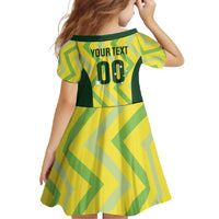 Australia Socceroos 2025 Family Matching Mermaid Dress and Hawaiian Shirt Forever Golden - Wonder Print Shop
