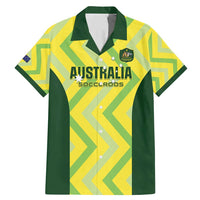 Australia Socceroos 2025 Family Matching Mermaid Dress and Hawaiian Shirt Forever Golden - Wonder Print Shop