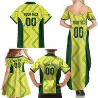 Australia Socceroos 2025 Family Matching Summer Maxi Dress and Hawaiian Shirt Forever Golden - Wonder Print Shop