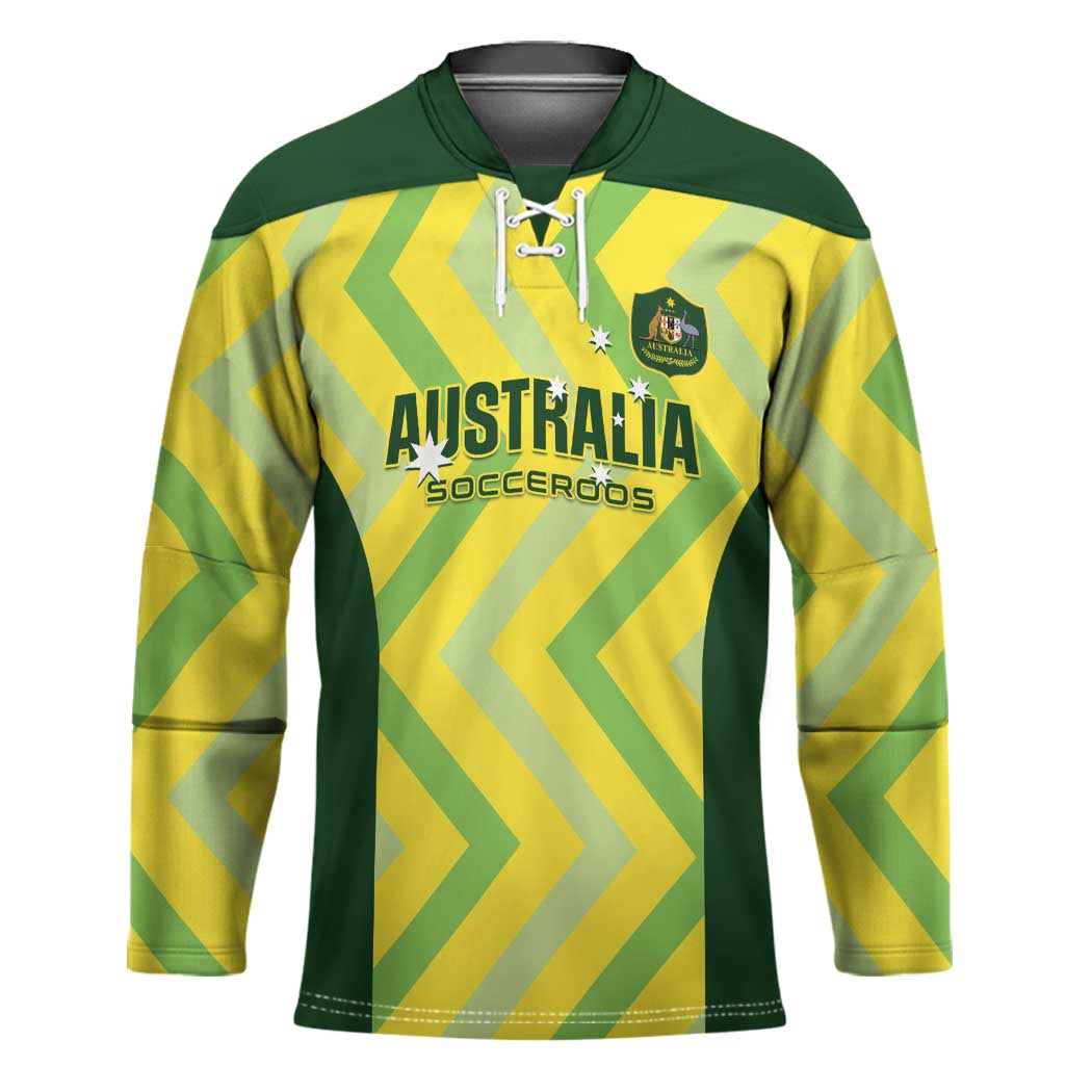 Australia Socceroos 2025 Hockey Jersey Forever Golden - Wonder Print Shop