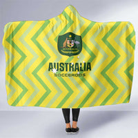 Australia Socceroos 2025 Hooded Blanket Forever Golden - Wonder Print Shop