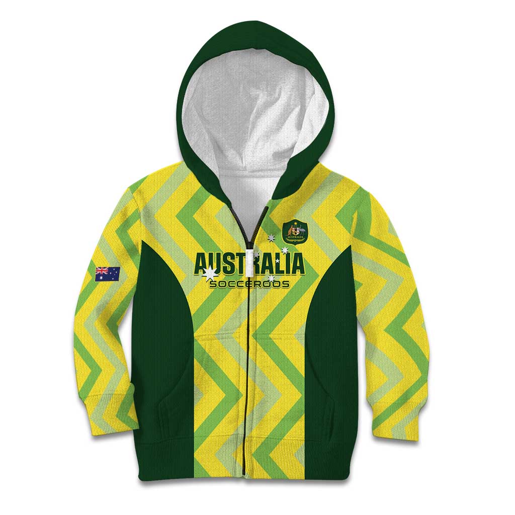 Australia Socceroos 2025 Kid Hoodie Forever Golden - Wonder Print Shop
