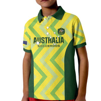 Australia Socceroos 2025 Kid Polo Shirt Forever Golden - Wonder Print Shop