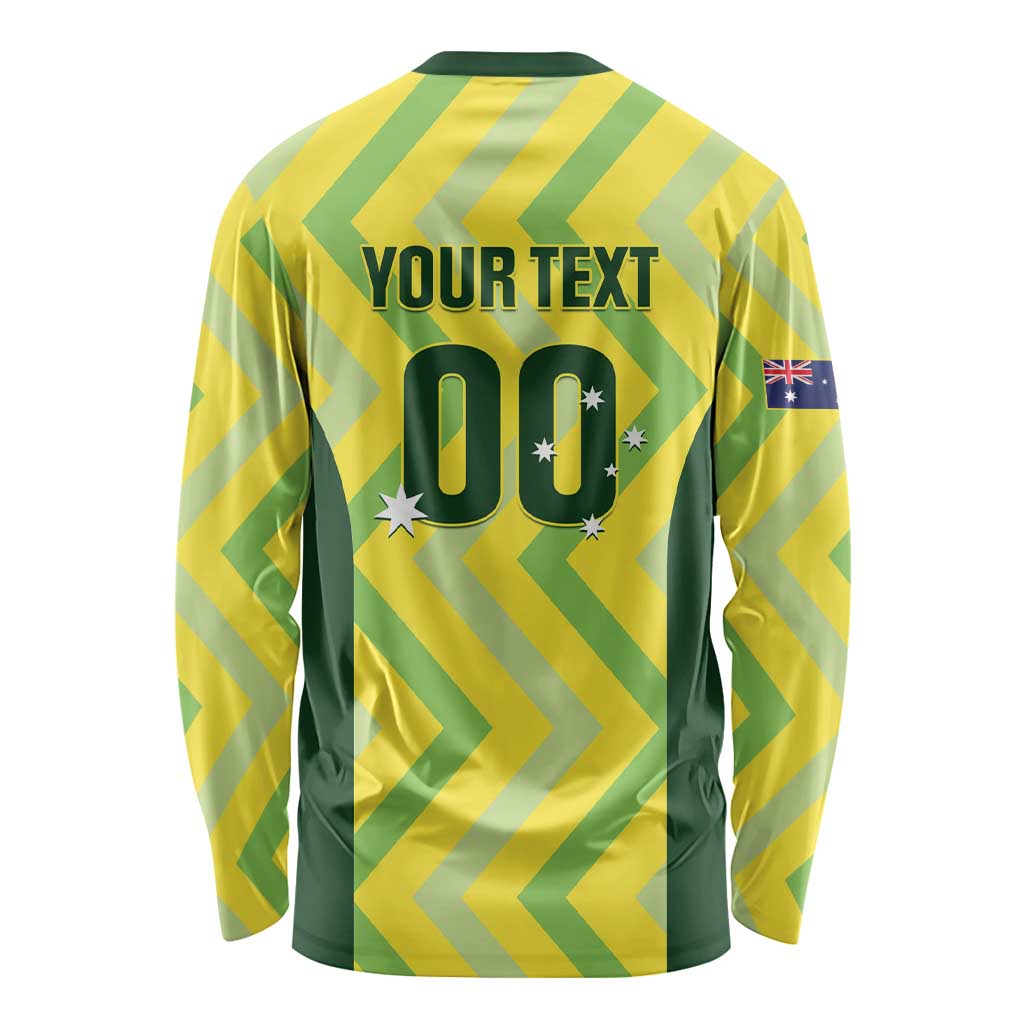 Australia Socceroos 2025 Long Sleeve Shirt Forever Golden - Wonder Print Shop