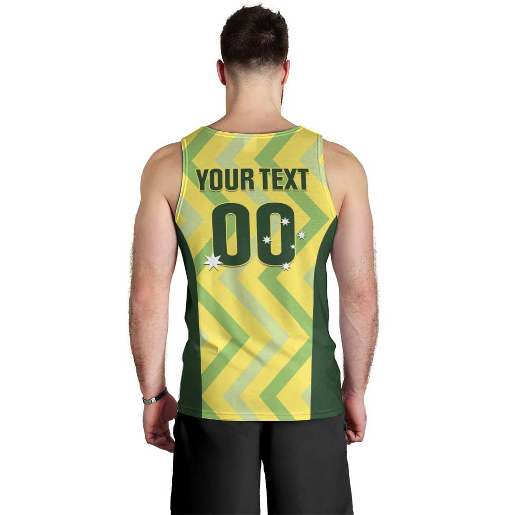 Australia Socceroos 2025 Men Tank Top Forever Golden - Wonder Print Shop