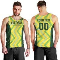Australia Socceroos 2025 Men Tank Top Forever Golden - Wonder Print Shop