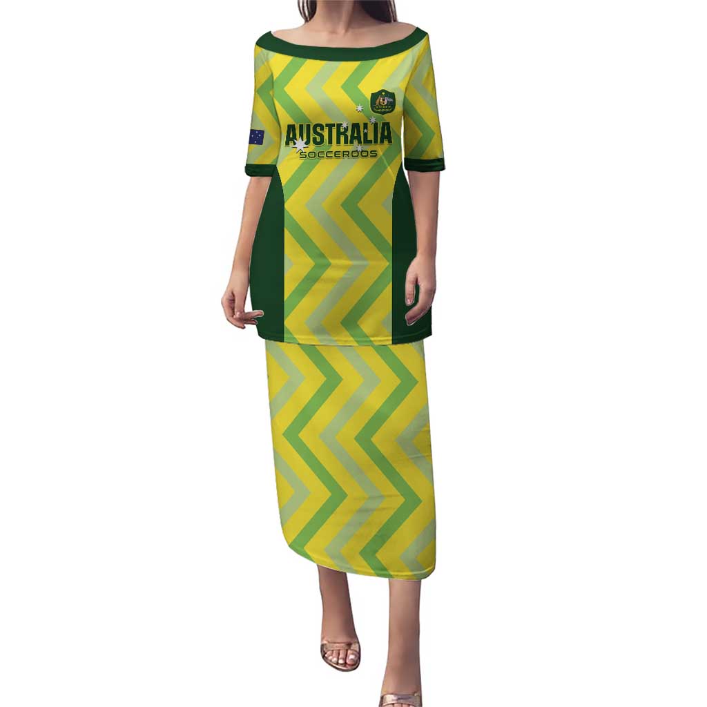 Australia Socceroos 2025 Puletasi Forever Golden - Wonder Print Shop