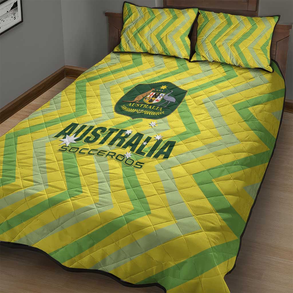 Australia Socceroos 2025 Quilt Bed Set Forever Golden - Wonder Print Shop