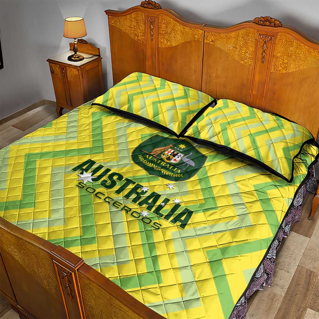 Australia Socceroos 2025 Quilt Bed Set Forever Golden - Wonder Print Shop