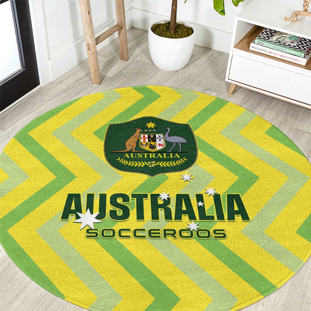 Australia Socceroos 2025 Round Carpet Forever Golden - Wonder Print Shop