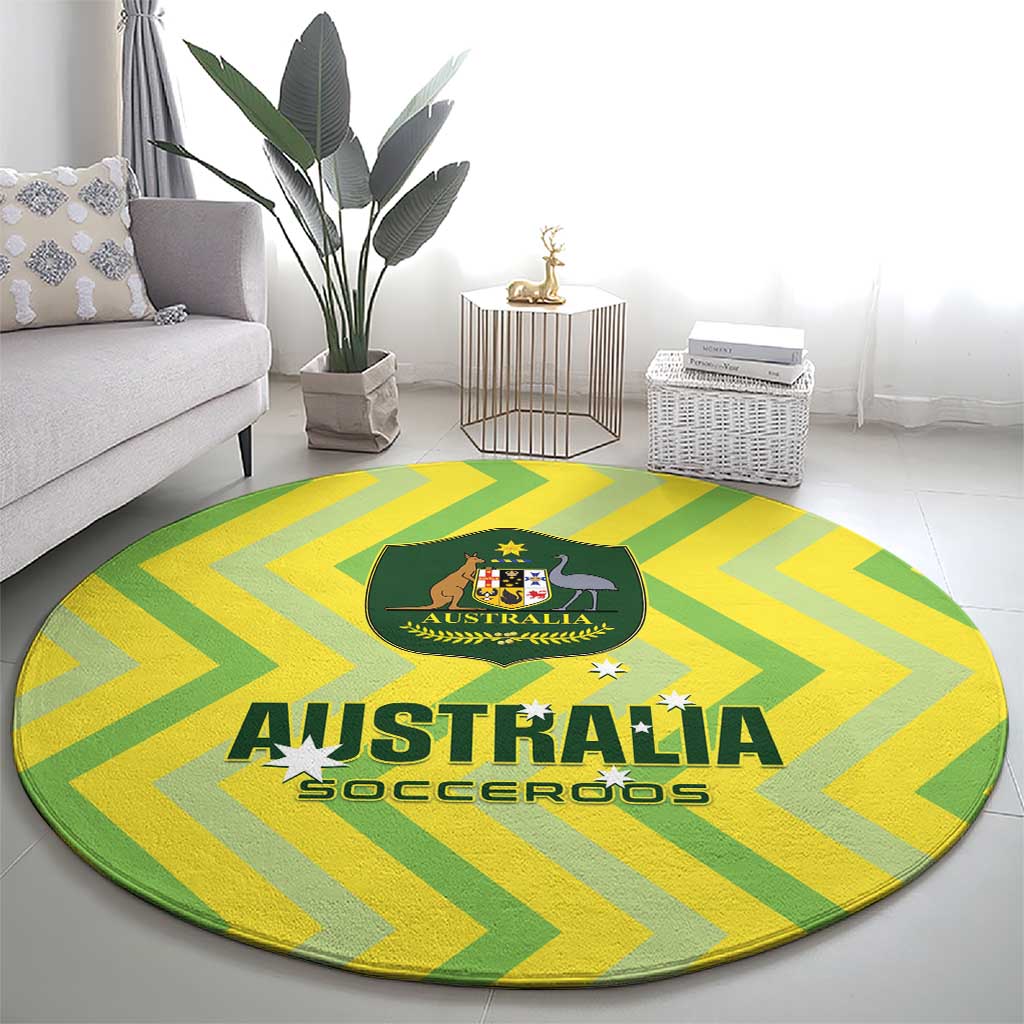 Australia Socceroos 2025 Round Carpet Forever Golden - Wonder Print Shop