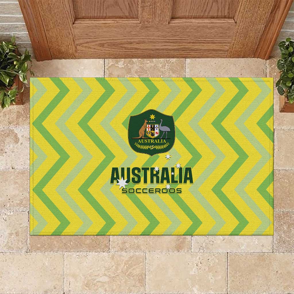 Australia Socceroos 2025 Rubber Doormat Forever Golden - Wonder Print Shop
