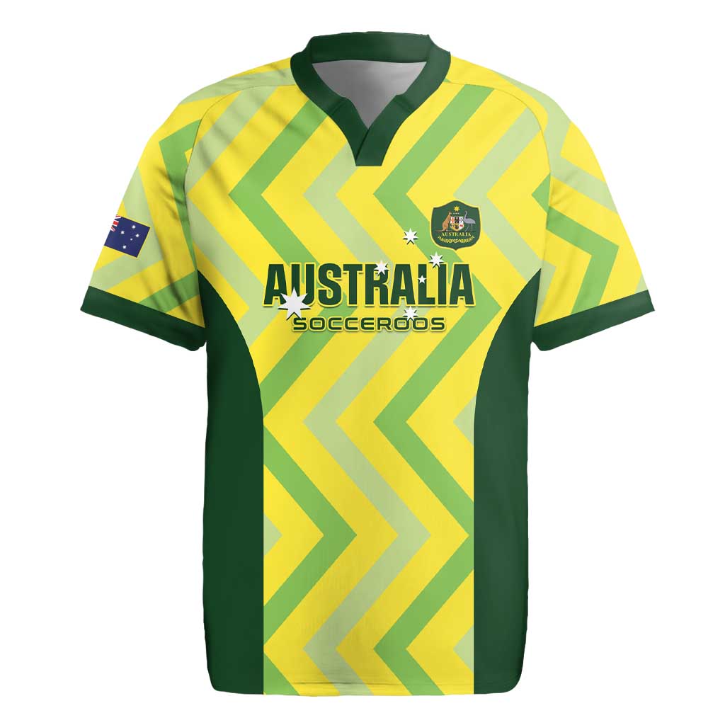 Australia Socceroos 2025 Rugby Jersey Forever Golden - Wonder Print Shop