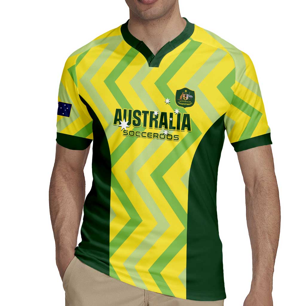 Australia Socceroos 2025 Rugby Jersey Forever Golden - Wonder Print Shop