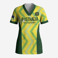 Australia Socceroos 2025 Scrub Top Forever Golden - Wonder Print Shop