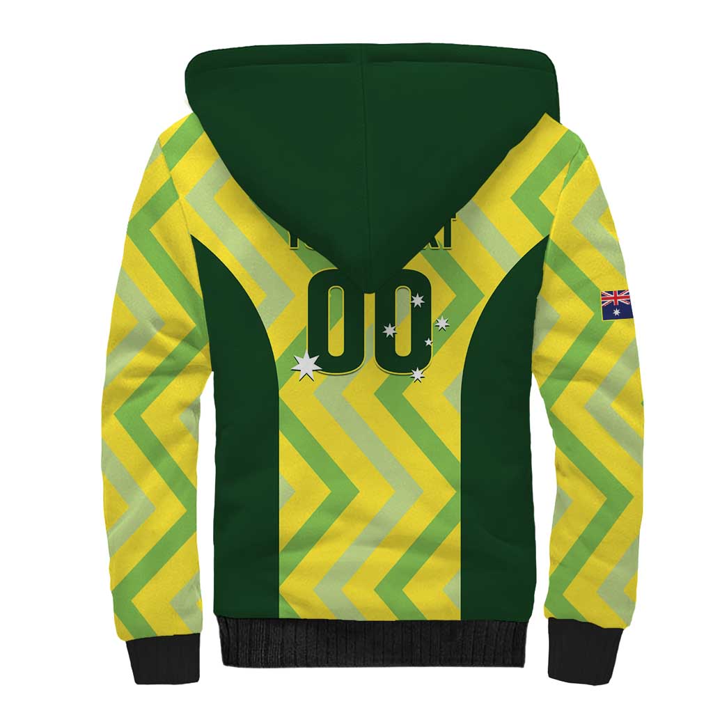 Australia Socceroos 2025 Sherpa Hoodie Forever Golden - Wonder Print Shop