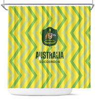 Australia Socceroos 2025 Shower Curtain Forever Golden - Wonder Print Shop