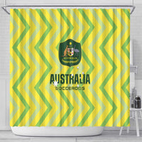 Australia Socceroos 2025 Shower Curtain Forever Golden - Wonder Print Shop