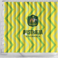 Australia Socceroos 2025 Shower Curtain Forever Golden - Wonder Print Shop