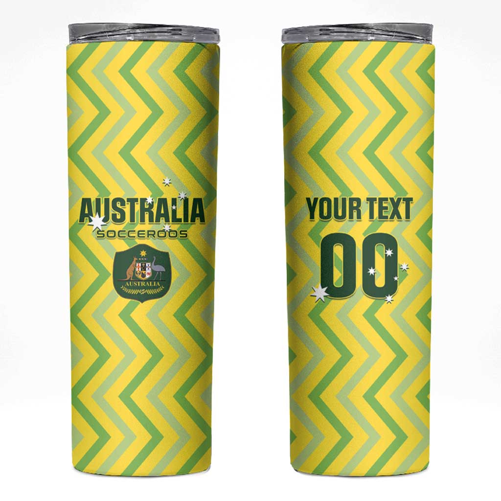 Australia Socceroos 2025 Skinny Tumbler Forever Golden - Wonder Print Shop