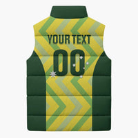Australia Socceroos 2025 Sleeveless Puffer Jacket Forever Golden - Wonder Print Shop