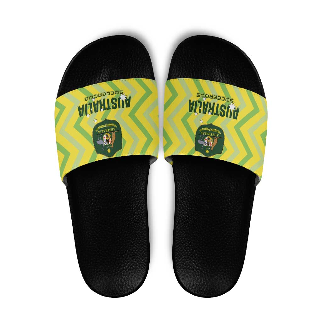 Australia Socceroos 2025 Slide Sandals Forever Golden - Wonder Print Shop