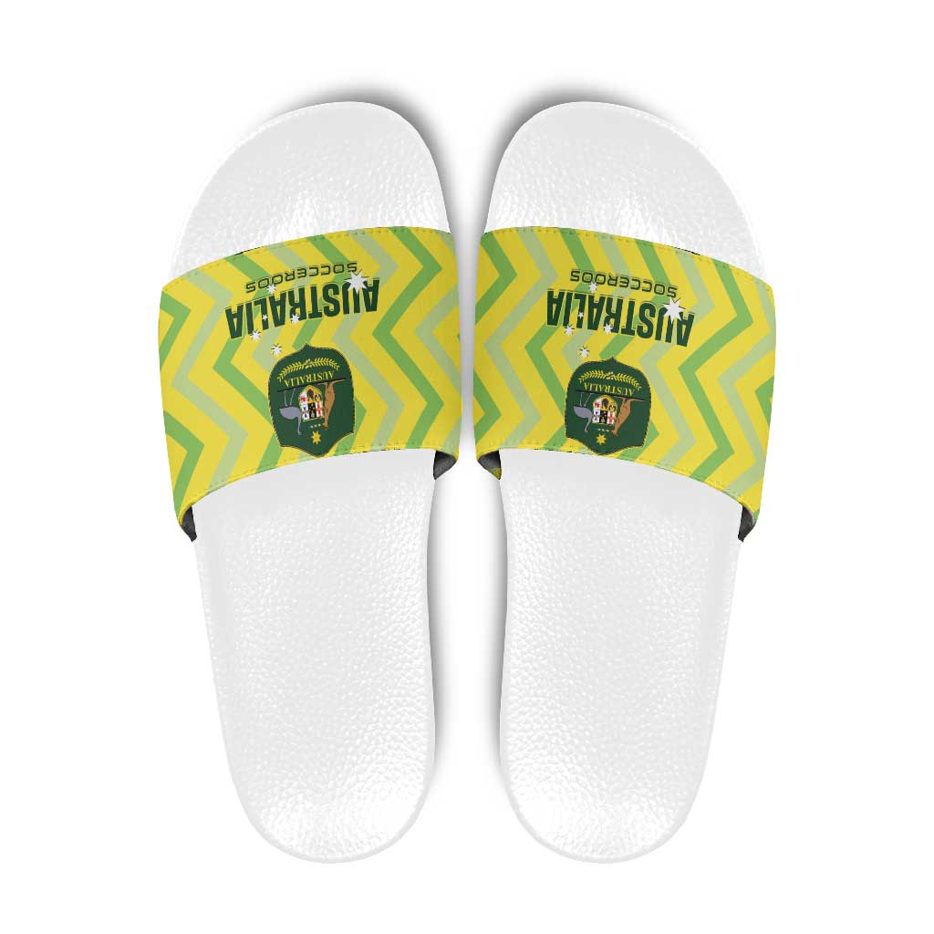 Australia Socceroos 2025 Slide Sandals Forever Golden - Wonder Print Shop