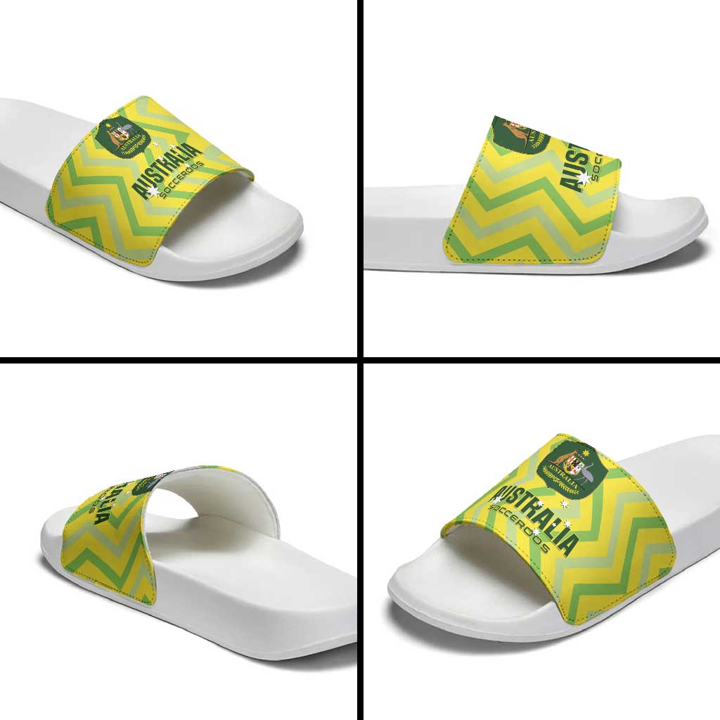 Australia Socceroos 2025 Slide Sandals Forever Golden - Wonder Print Shop