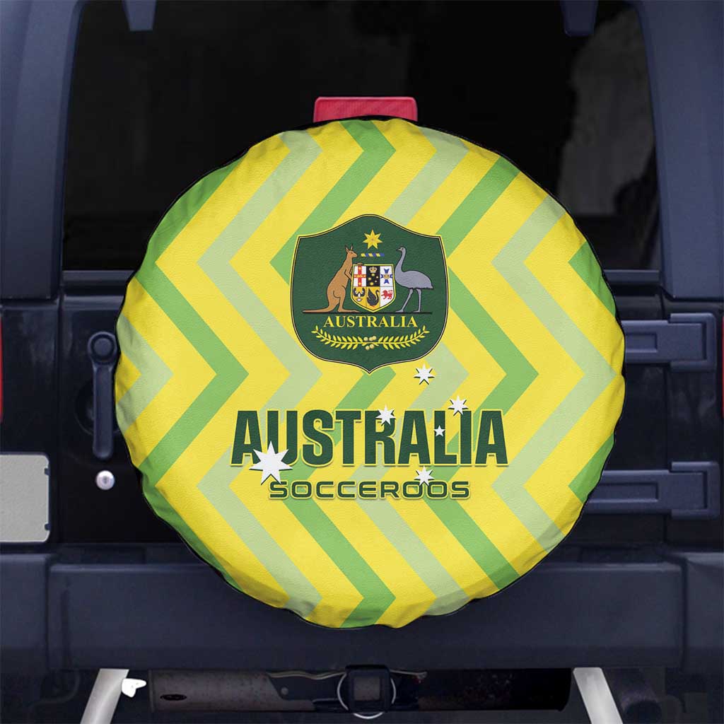 Australia Socceroos 2025 Spare Tire Cover Forever Golden - Wonder Print Shop