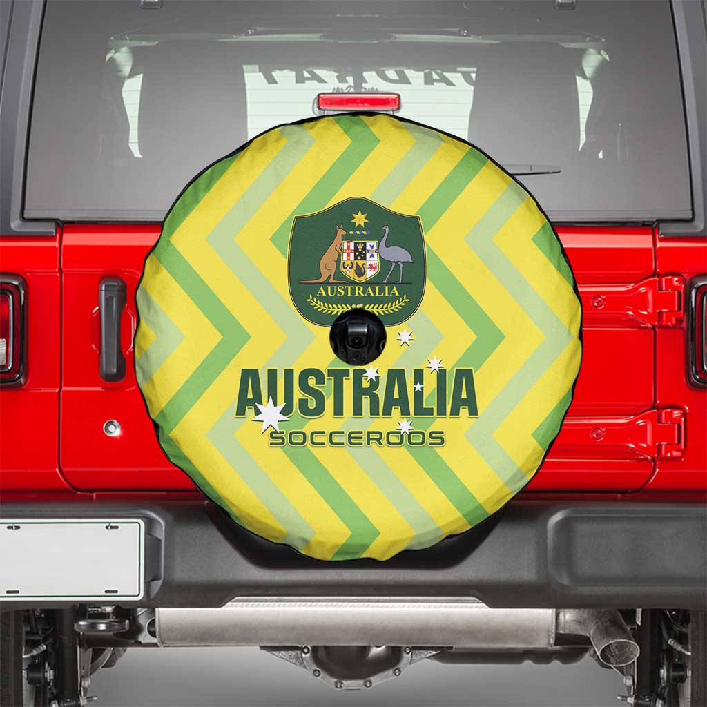 Australia Socceroos 2025 Spare Tire Cover Forever Golden - Wonder Print Shop