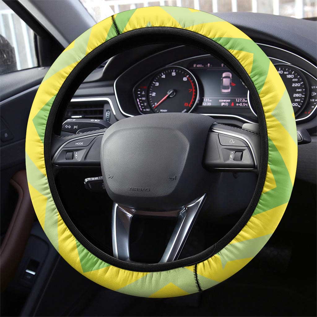 Australia Socceroos 2025 Steering Wheel Cover Forever Golden - Wonder Print Shop