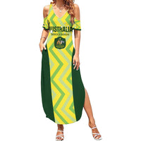 Australia Socceroos 2025 Summer Maxi Dress Forever Golden - Wonder Print Shop