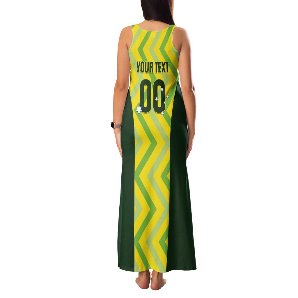 Australia Socceroos 2025 Tank Maxi Dress Forever Golden - Wonder Print Shop