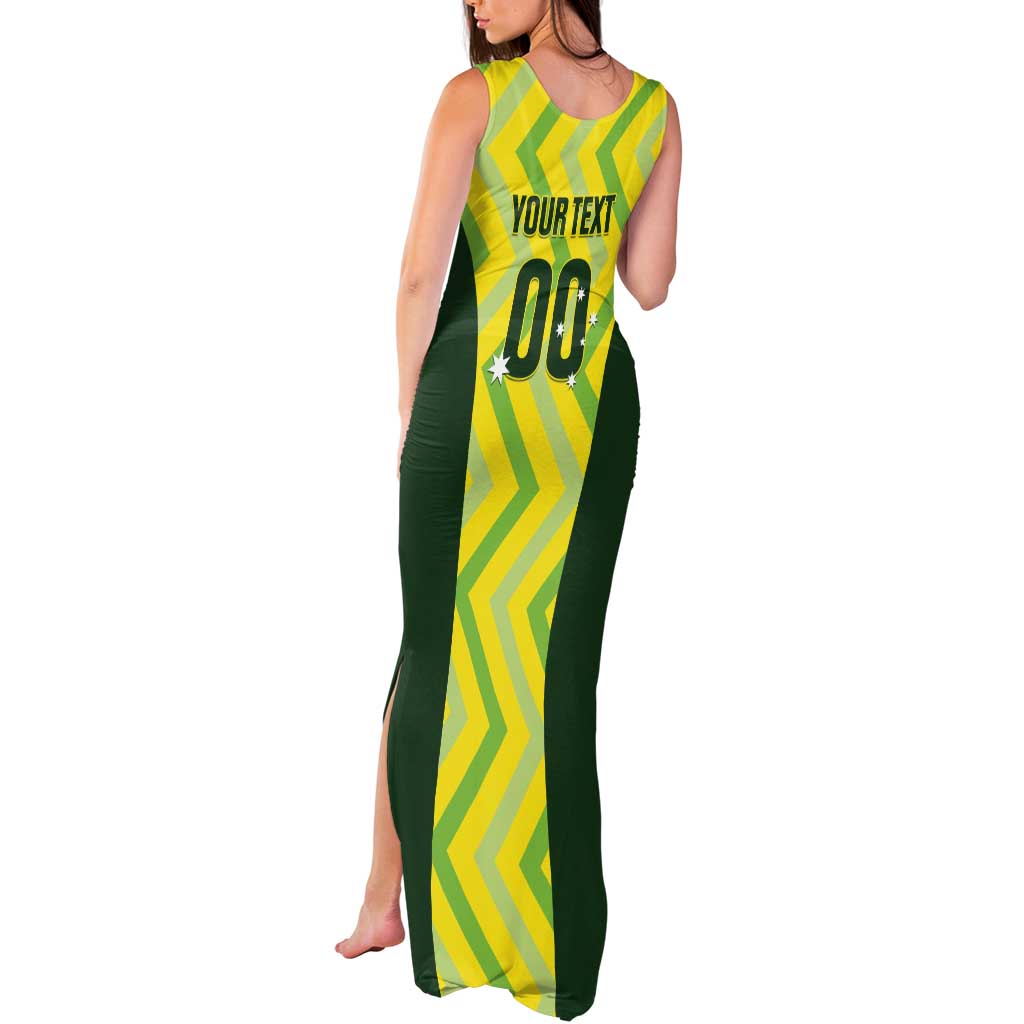 Australia Socceroos 2025 Tank Maxi Dress Forever Golden - Wonder Print Shop