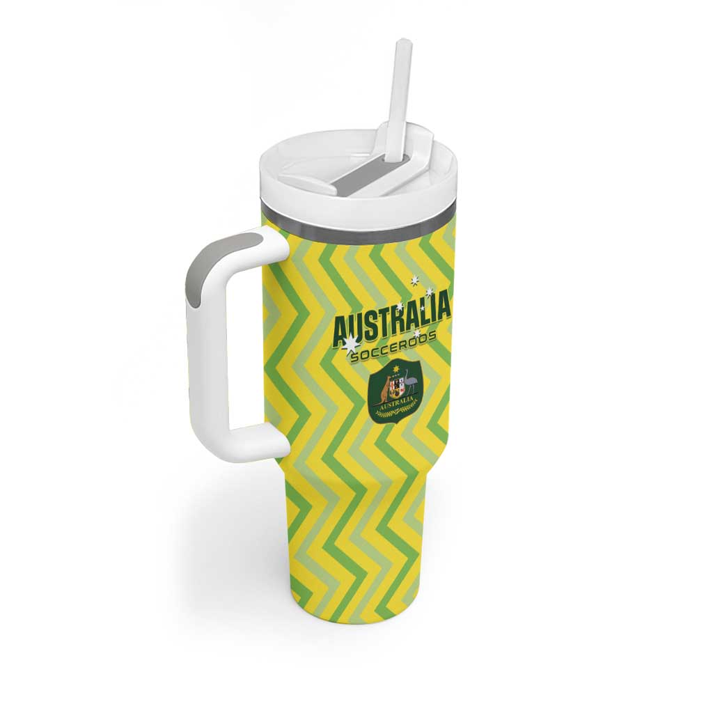 Australia Socceroos 2025 Tumbler With Handle Forever Golden - Wonder Print Shop