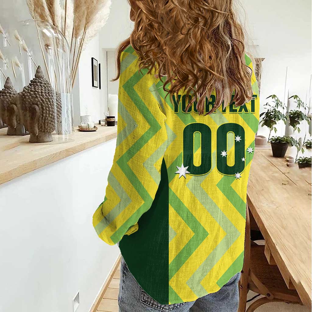 Australia Socceroos 2025 Women Casual Shirt Forever Golden - Wonder Print Shop