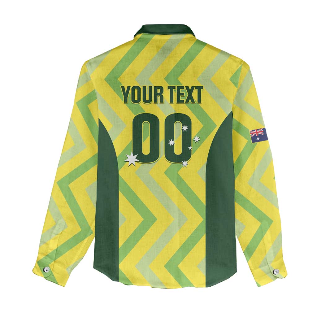 Australia Socceroos 2025 Women Casual Shirt Forever Golden - Wonder Print Shop