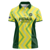 Australia Socceroos 2025 Women Polo Shirt Forever Golden - Wonder Print Shop