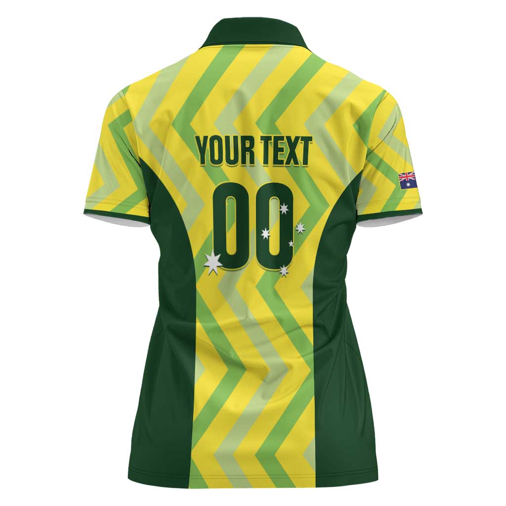 Australia Socceroos 2025 Women Polo Shirt Forever Golden - Wonder Print Shop