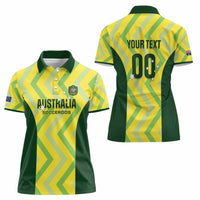 Australia Socceroos 2025 Women Polo Shirt Forever Golden - Wonder Print Shop