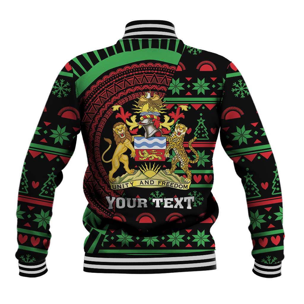 Personalized Malawi Christmas Baseball Jacket Thompson Gazelle - African Pattern - Wonder Print Shop